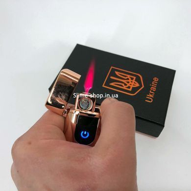 Запальничка подарункова вічна HL-431, Запальничка USB з індикатором заряду, Запальничка в UL-837 подарунковому футлярі