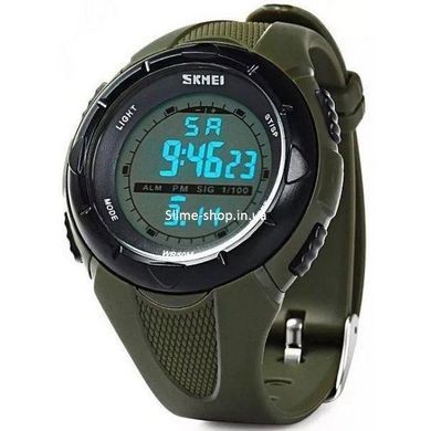 Армейские часы топ Skmei 1025AG Army Green, Мужские часы с официальной гарантией, Лучшие AB-278 военные часы
