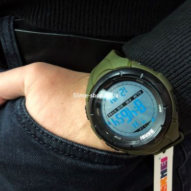 Армейские часы топ Skmei 1025AG Army Green, Мужские часы с официальной гарантией, Лучшие AB-278 военные часы