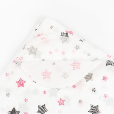 Пелюшка для немовля ситець Pink stars