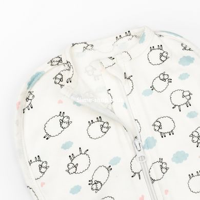 Пелюшка на блискавці інтерлок Cute Lambs 0-1м