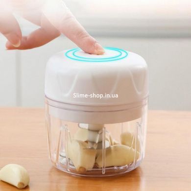 Кухонний електричний подрібнювач Release hands one click garlic харчової міні чоппер часнику. ER-907 Колір: білий