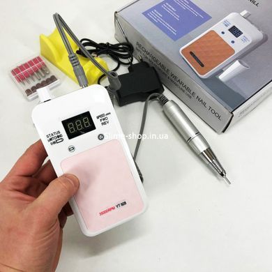 Потужний манікюрний фрезер Nail Drill YT-928 білий, Хороший фрезер для манікюру, ZW-650 Фірмовий фрезер
