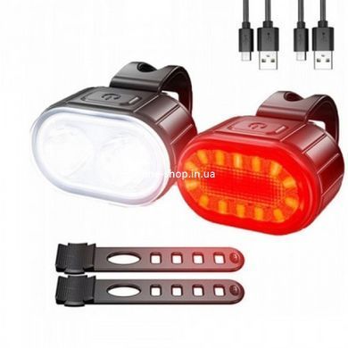 Велофонарь противоударный ZH-078-2LED, Задний стоп сигнал для велосипеда, Фонарь TP-601 под седло