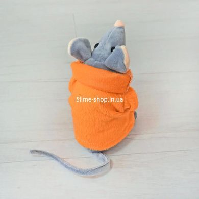 М'яка іграшка Kidsqo Мишеня Сніффі 15cм сірий з помаранчевим (KD175)