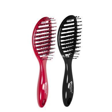 Щітка для волосся скелетна Salon Professional продувна 18004 Чорна