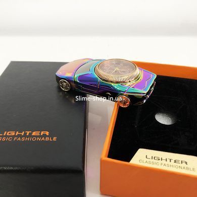 Спиральная зажигалка, электрозажигалка аккумуляторная USB-813 KY-211 + часы