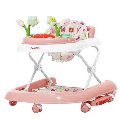 Ходунки CARRELLO Fiore Rose 3 в 1 (ходунки, качели, каталка)