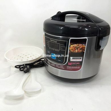 Мультиварка качественная бытовая Rainberg RB-801 1500 Вт 6 л, Мультиварка пароварка скороварка ZA-637 для дома