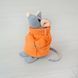 М'яка іграшка Kidsqo Мишеня Сніффі 15cм сірий з помаранчевим (KD175)