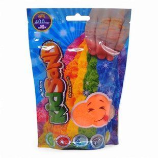 Кинетический песок "KidSand" оранжевый, в пакете, 400 г