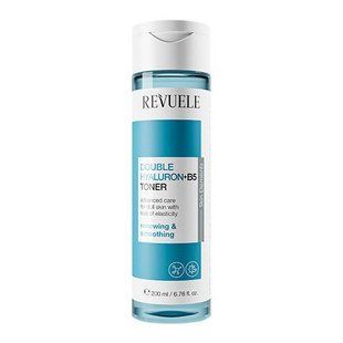 Тонер для эластичности кожи лица Revuele Double Hyaluron 200 мл