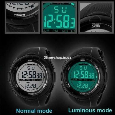 Часы армейские оригинал SKMEI 1025BK, Спортивные прочные часы, Водонепроницаемые EL-780 мужские часы