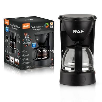 Кофеварка RAF R100 капельная 650вт 750мл 220в, маленькая кофемашина для дома, NY-813 кофемашина домашняя
