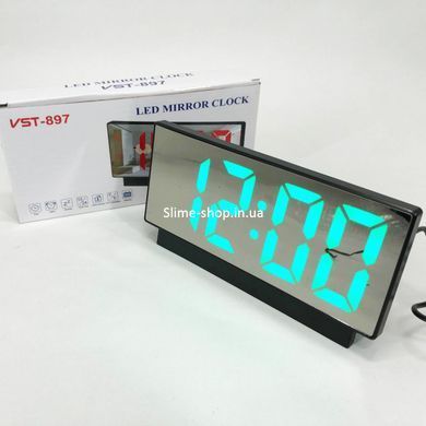 Лед часы настольные VST-897-4, Электронные зеркальные часы настольные vst, Зеркальные JQ-963 декоративные часы