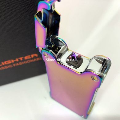 Зажигалка с зарядкой аккумуляторная LIGHTER HL-437, Зажигалка подарочная вечная, OU-484 Необычная зажигалка