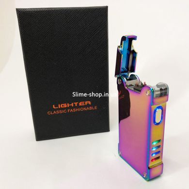 Зажигалка с зарядкой аккумуляторная LIGHTER HL-437, Зажигалка подарочная вечная, OU-484 Необычная зажигалка