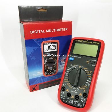 Мультиметр для електротехніки VC9208N, Мультиметр тестер напруги, PQ-932