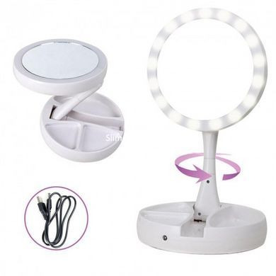 Найкраще косметичне дзеркало з підсвічуванням My Fold Away Mirror, Дзеркало зі світлом JQ-339 для макіяжу