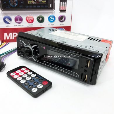 Автомагнітофон 1 din MP3-3885 ISO 1DIN, Магнітола машина 1din, Автомагнітола 1 PN-636 din знімна