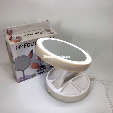 Найкраще косметичне дзеркало з підсвічуванням My Fold Away Mirror, Дзеркало зі світлом JQ-339 для макіяжу