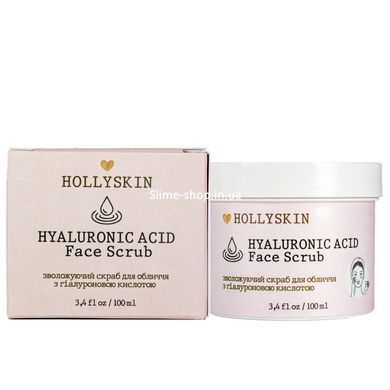 Скраб для обличчя Hollyskin Hyaluronic Acid Face Scrub з гіалуроновою кислотою 100 мл 0207h