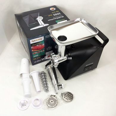 М'ясорубка для виготовлення Rainberg RB-679 3000W, М'ясорубка для томатів, Потужна NI-475 компактна м'ясорубка