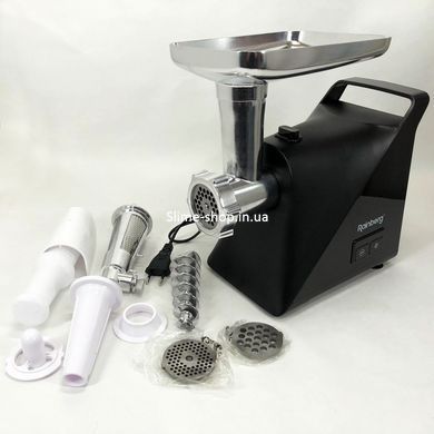 М'ясорубка для виготовлення Rainberg RB-679 3000W, М'ясорубка для томатів, Потужна NI-475 компактна м'ясорубка
