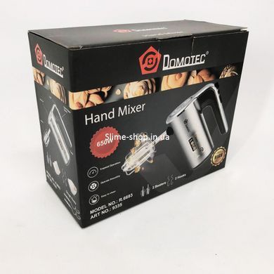 Міксер кухонний DOMOTEC R 6693 ручний універсальний 5 HJ-426 швидкостей 650W
