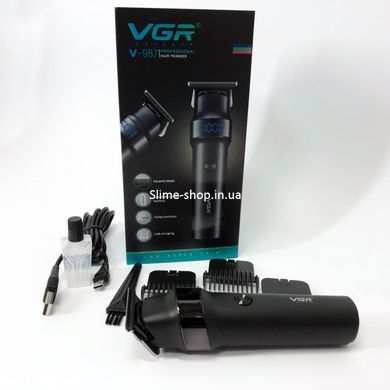 Електробритва для стрижки голови VGR V-987, Машинка окантувальна, Тример для бороди YL-139 від батарейок