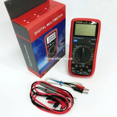 Мультиметр для електротехніки VC9208N, Мультиметр тестер напруги, PQ-932