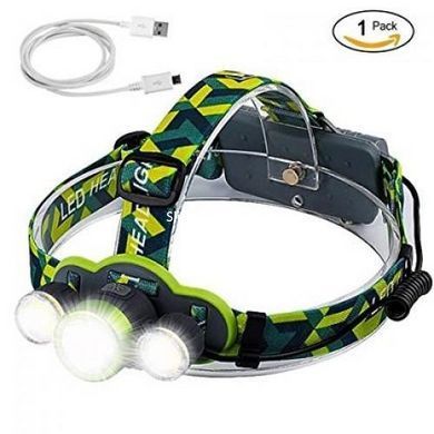 Ліхтарик налобний з usb зарядкою 2133-T6 + 2COB, Ліхтарик налобний led, Налобний RT-949 ліхтарик bailong