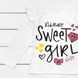 Лонгслів для дівчинки з принтом Sweet Girl