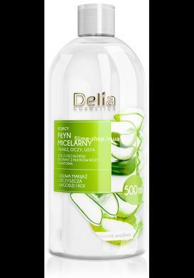 Міцелярна вода для зняття макіяжу Delia Cosmetics Глибоко очищаюча з екстрактом зеленого чаю, 500 мл
