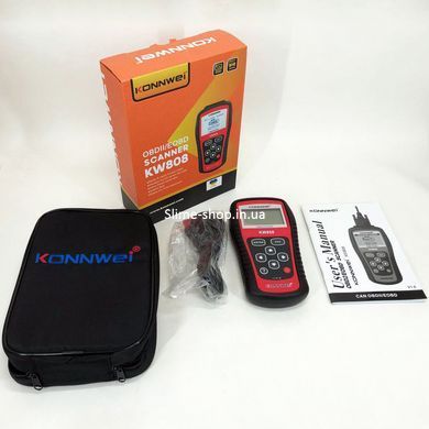 Автосканер багатофункціональний мультимарочний Konnwei KW808 OBD II/EOBD, Сканер BG-301 для машин.