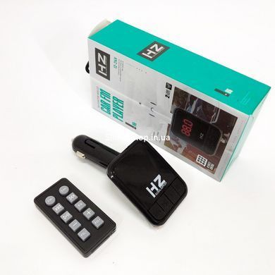 Блютуз трансмітер для авто HZ H6-12-24V, FM-передавач для музики в автомобіль, Fm AX-823 блютуз трансмітер
