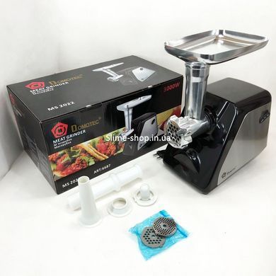 Мясорубка электрическая для столовой Domotec MS-2022 2800 Вт, Мясорубка для овощей TH-757 и фруктов