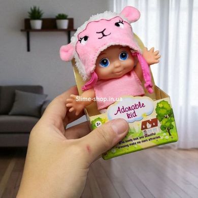 Кукла в шляпке 14 см (сиреневый единорог)