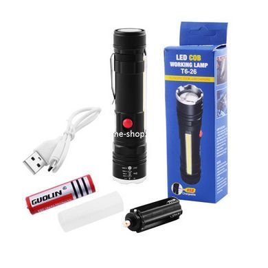 Лед фонарь переносной Police T6-26+T6+COB, Супермощный поисковый ручной фонарь, UX-860 Фонарик bl