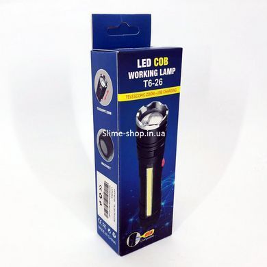 Лед фонарь переносной Police T6-26+T6+COB, Супермощный поисковый ручной фонарь, UX-860 Фонарик bl