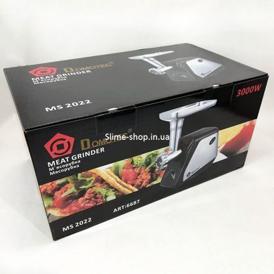 Мясорубка электрическая для столовой Domotec MS-2022 2800 Вт, Мясорубка для овощей TH-757 и фруктов