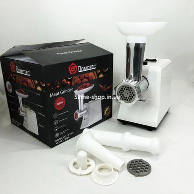 Мясорубка электрическая для мяса Domotec R3391 2000 W, Мясорубки с соковыжималкой UT-251 и шинковкой