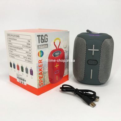 Бездротова колонка переносна гучна TG658, Музична колонка з блютузом QP-435 та флешкою