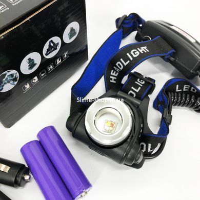 Led ліхтар акумуляторний налобний 1000лм PLD-T115-PM30-TG, Потужний акумуляторний WR-679 налобний ліхтарик