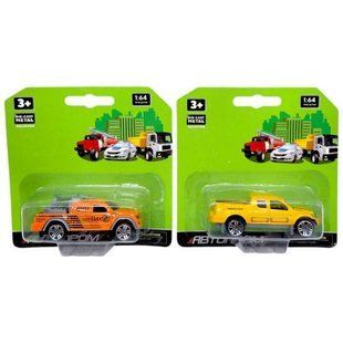 Машина металлическая АВТОПРОМ, 1:64, микс видов (планшет 15,5*11,5*4 см)