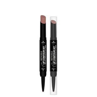 Помада матовая с карандашом для губ 2 в 1 Revuelle Lip Contour Kit тон 06 Бежевый, 1,8 + 0,2 г