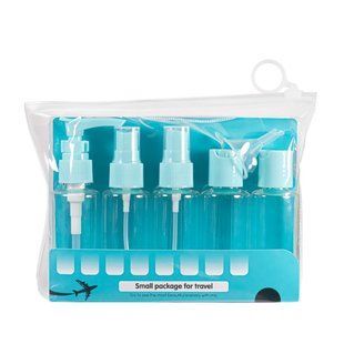 Дорожный набор емкостей для косметики WH Travel Bottles Set. 5 шт, Голубой