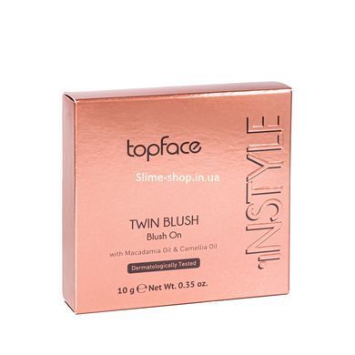Румяна для лица TopFace Instyle Blush On двойные РТ353 № 01