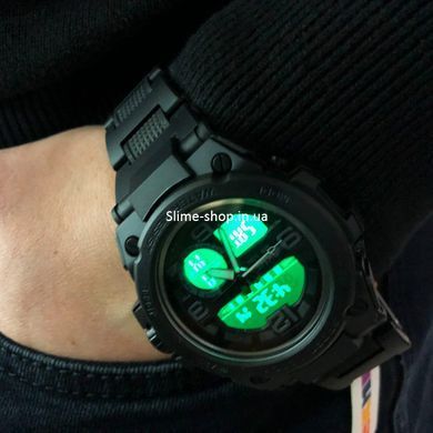 Годинник Спецназ SKMEI 1452BK BLACK, Військовий годинник для ЗСУ, Годинник кварцовий армійський, Годинник DH-575 спортивний скмей