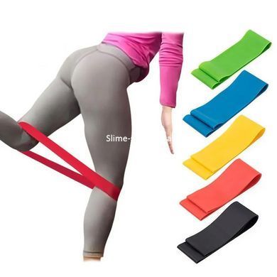 Резинки для фітнесу Fit Simplify 5 шт, Стрічка для пілатесу, Еспандер-петля набір DY-915 5 шт